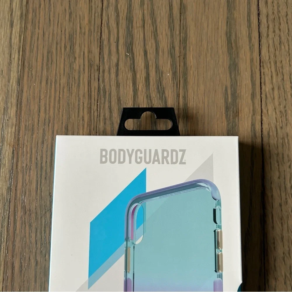 Bodyguardz harmony Ombré Blue Pink metallic buttons case iPhone XS Max - Picture 4 of 9